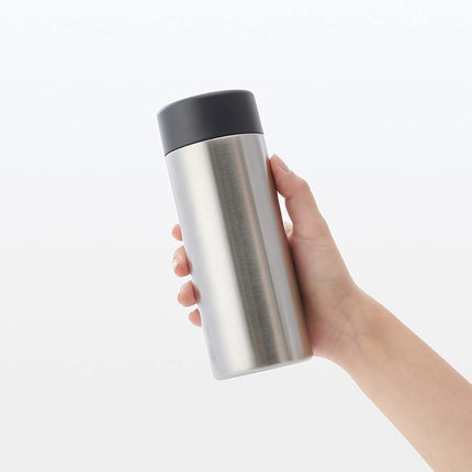 MUJI 44593769 Stainless Steel Thermal Insulated Bottle, Approx. 11.8 fl oz (350 ml)
