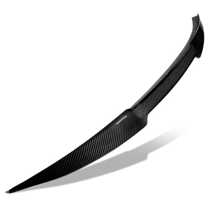 DNA MOTORING 2-SPC-6312-CF Black Carbon Fiber V-Style Rear Trunk Lid Spoiler Compatible with 2017-2021 Audi A5 Quattro S5 Coupe Models