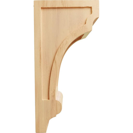 Ekena CORW06X07X14DIRO 5 1/2-Inch Width x 7-Inch Depth x 14-Inch Height Diane Recessed Wood Corbel - Red Oak
