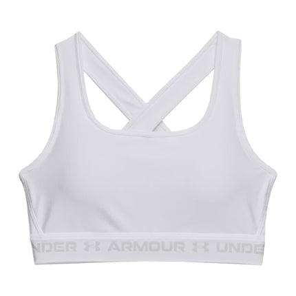 Under Armour Womens Crossback Mid-Support Bra - Wh