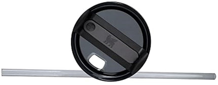 Vaso térmico Stanley Quencher H2.0 FlowState de acero inoxidable con tapa y pajita para agua, té helado o café, batidos y más, negro, 40 oz