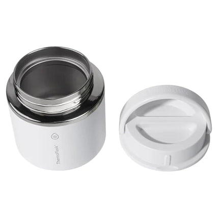 ThermoFlask 20 oz Insulated Food Jar, Leakproof Stainless Steel Food Containers, 2-Pack (Blue & White)
