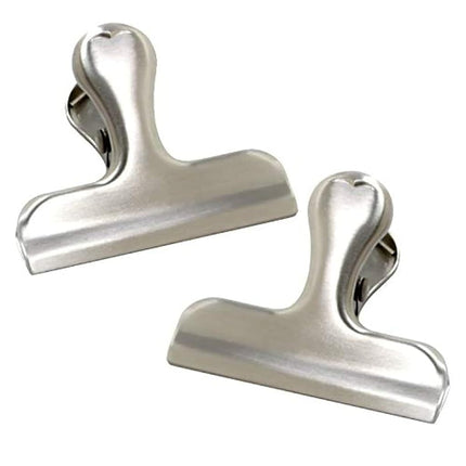 Norpro 168 Stainless Steel Bag Clips, 2-Piece, Silver