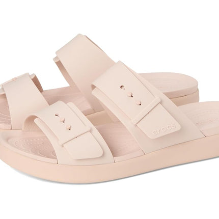 Crocs Women Sandal,Brooklyn Buckle Low,Quartz,3 UK