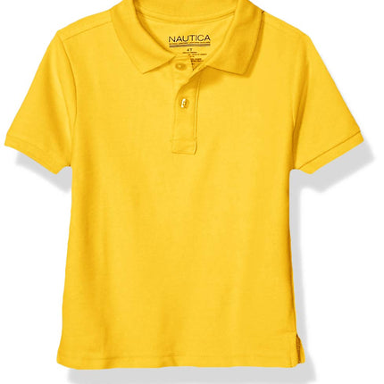 Nautica Boys' Big School Uniform Short Sleeve Piqu