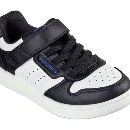 Skechers Boys' Quick Street Trainer, Black/White, 