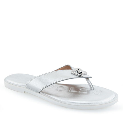 Aerosoles Women's Galen Flip-Flop, Silver Pu, 8 UK