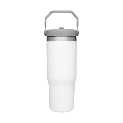 STANLEY IceFlow Stainless Steel Tumbler with Straw - Vacuum Insulated Water Bottle for Home, Office or Car - Reusable Cup with Straw Leak Resistant Flip - Cold for 12 Hours or Iced for 2 Days (Polar)