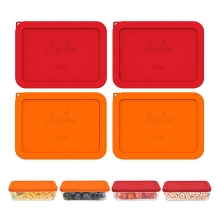 Sophico 3 Cup Round Silicone Storage Cover Lids Re