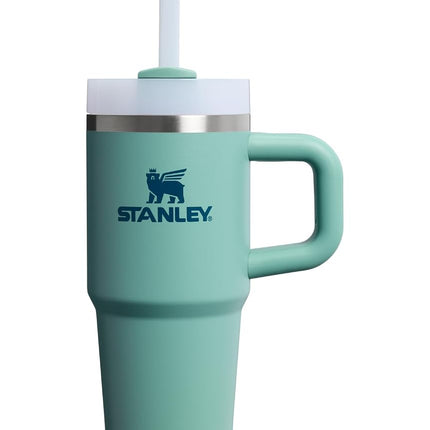STANLEY Quencher H2.0 Tumbler with Handle and Straw 14 oz | Flowstate 3-Position Lid | Cup Holder Compatible for Travel | Insulated Stainless Steel Cup | BPA-Free | Spring Green