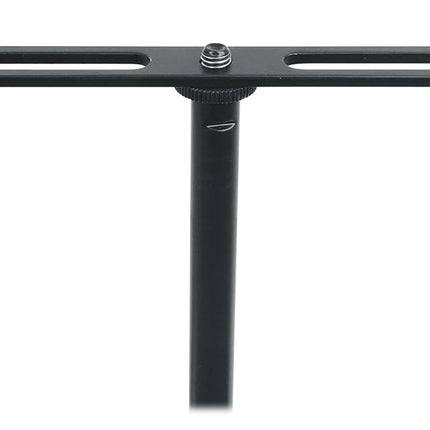 Rockville ACC-DM Dual Microphone Stand Adapter Bar, XY, Durable Steel, 5/8 & 3/8 Adapters, Adjustable Positioning, Perfect for Stereo Recording