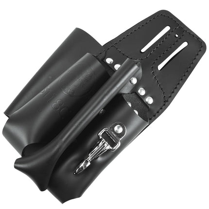 Klein Tools Tool Pouch, 4 Pocket Multi Tool Holder with Plier Holder, Ruler Holder, Screwdriver Holder 5118C