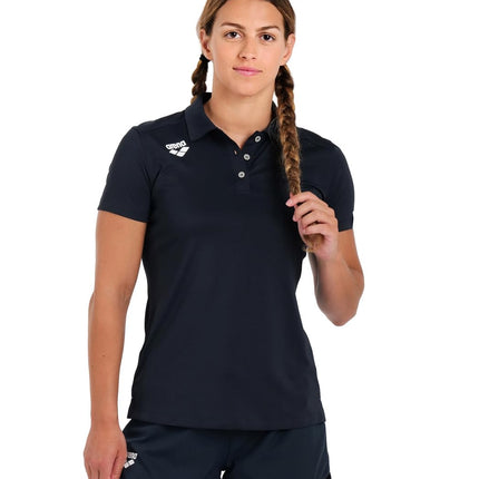 ARENA Women's Solid T-Shirt, Navy, XS