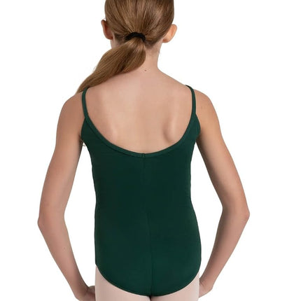 Capezio Girls' Classics Princess Camisole Leotard - Green - Intermediate