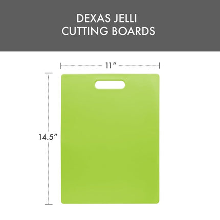 Dexas Classic Jelli Cutting Board with Handle, 11 by 14.5 inches, Green