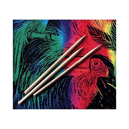 Herramientas de madera Melissa & Doug (100 unidades) - Ideales para superficies de Scratch Art