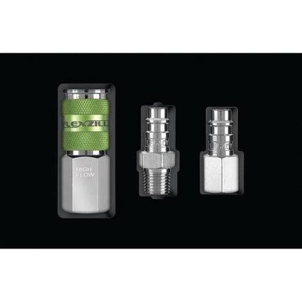 Flexzilla A53457FZ Hoses and Valves, Green with Silver and Silver, 1 Pack