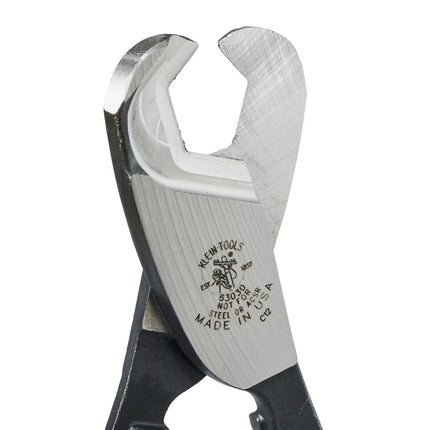 Klein Tools 63030 Cable Cutter, Made in USA, Coaxial Cable Cutter Cuts Up to 1-Inch Aluminum and Copper Coaxial Cable with One-Hand Shearing