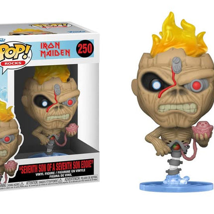 POP Iron [Maiden] Eddie - Seventh Son of Seventh Son Funko Vinyl Figure (Bundled with Compatible Box Protector Case), Multicolored, 3.75 inches