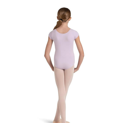 Capezio Youth Short Sleeve Leotard, Lavender-Int 6/8