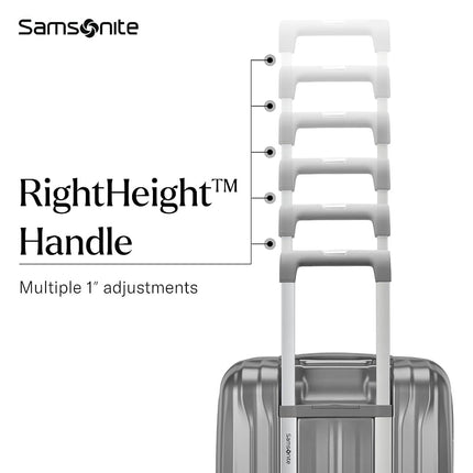 Samsonite Uplift Hardside, Silver Shimmer, Carry-On 19-Inch, Uplift Hardside