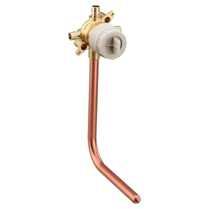 Moen U140CX-PF M-CORE 3-Series 4 Port Tub and Shower Pre-Fabricated Mixing Valve with Cold Expansion PEX Connections, or Unfinished