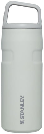 STANLEY IceFlow Cap and Carry Water Bottle 16 oz | Wide Mouth Twist Lid | Lightweight and Leakproof for Travel and Sports | Insulated Stainless Steel | BPA-Free | Fog Glimmer