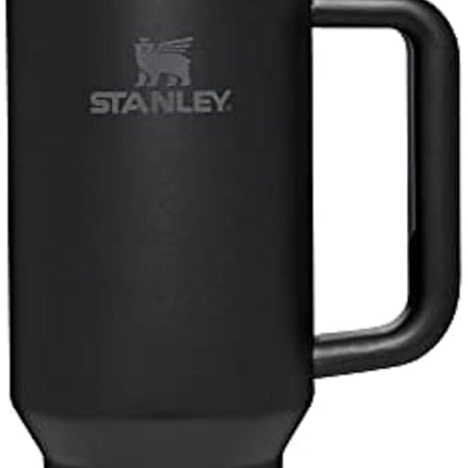 Vaso térmico Stanley Quencher H2.0 FlowState de acero inoxidable con tapa y pajita para agua, té helado o café, batidos y más, negro, 40 oz