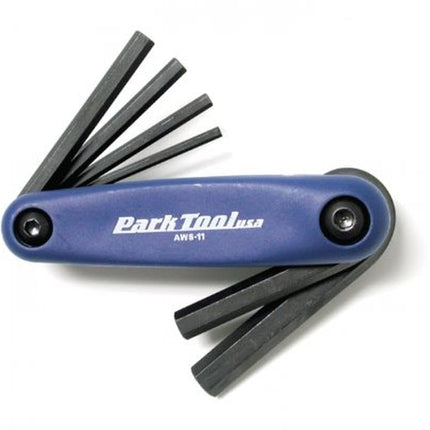 Park Tool AWS-11 Fold-up Hex Wrench Set, 3, 4, 5, 6, 8, and 10mm
