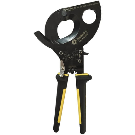 Southwire 58277740 Tools & Equipment CCPR400 Heavy Duty Compact Ratcheting Cable Cutters with Comfort Grip Handles, Easy to Use Quick- Release Lever, Steel Blades, 750 kcmil CU/1000 kcmil AL