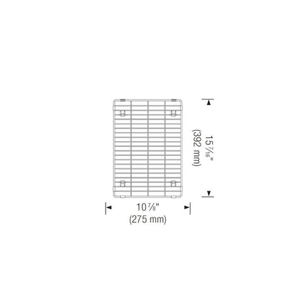 Blanco 231608 Rejilla multi-nivel para fregadero, acero inoxidable de Blanco