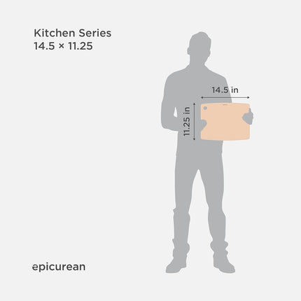 Epicurean Kitchen Series Cutting Board, 37 cm Length, Natural