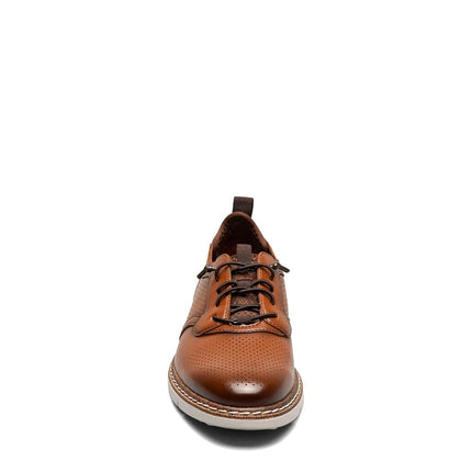 Stacy Adams Boy's Sync Elastic Lace Sneaker, Cognac, 5.5 US Big Kid