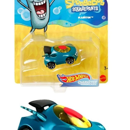 Underwater Wheels Spongebob Character Squarepants 6-Pack Car Bundle + Spongebob Yellow Bubble Van / Patrick Star / Squidward / Mr. Krabs / Plankton / Sandy Cheeks Racer Die-Cast 6 Items Bundle