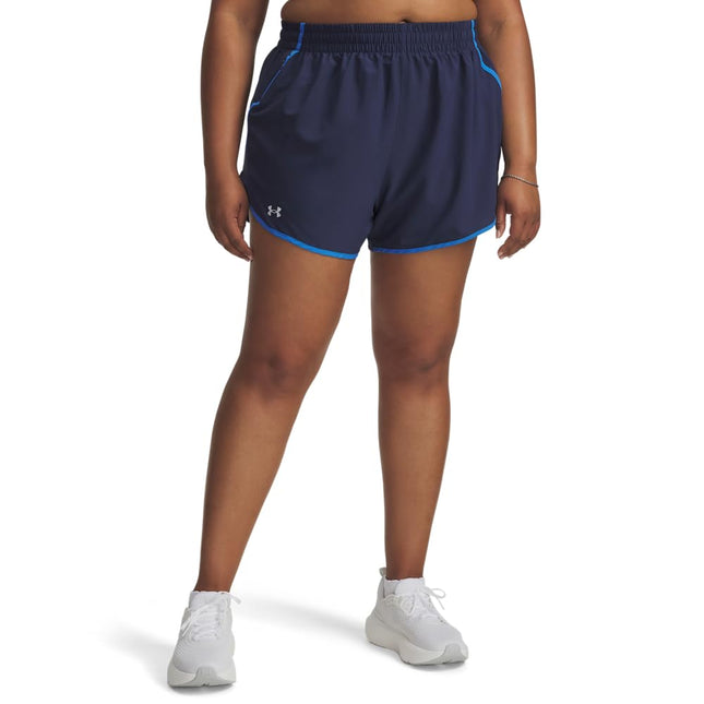 Under Armour Womens Fly by Shorts, (403) Washed Na