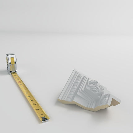 Ekena MOC03X03AT 3 5/8" P x 3 7/8" H Outside Corner for Moulding MLD03X03X05AT, Primed