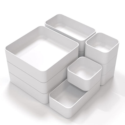 CHANCETSUI 11-Piece Stackable Drawer Organizer Set