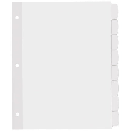 Avery Big Tab Printable White Label Dividers with Easy Peel, 8 Tabs, 20 Sets (14435)