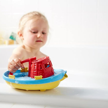 Green Toys TUG01R-RCB3 Tug Boat Red-CB3, Multi, S