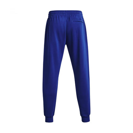 Under Armour Men's Ua Rival Fleece Joggers Tracksuit Bottoms, Royal/White, L