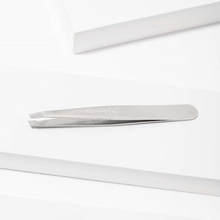 Tweezerman Stainless Steel Slant Tweezer, Silver