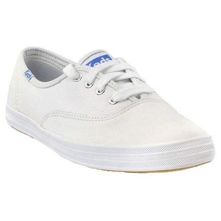 Keds Women's Keds Champion Gn Leather Sneaker, White, 9 M US