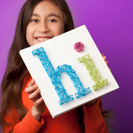 Craft-tastic DIY String Art – Award-Winning Craft Kit for Kids – Everything Included for 3 Fun Arts & Crafts Projects – Peace Sign Series (CTE40)