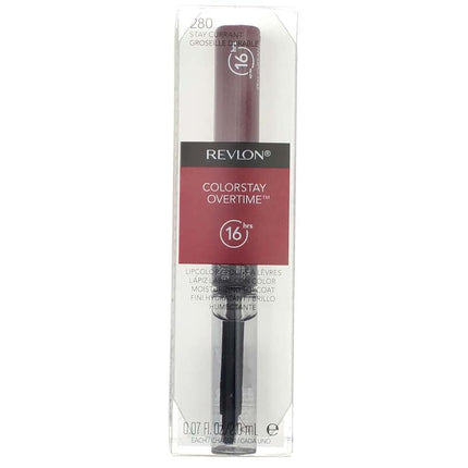 Revlon ColorStay Overtime Liquid Lip Color, Stay Currant [280] 1 ea { 3 Pack }