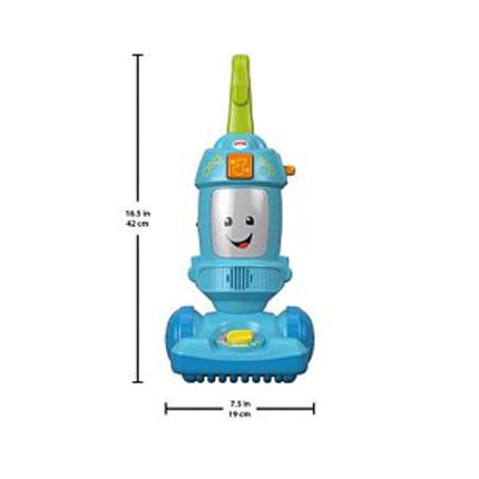 Fisher-Price Toddler Toy Laugh & Learn Light-Up Learning Vacuum Musical Push Along for Pretend Play Infants Ages 1+ Years, FNR97