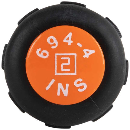 Klein Tools 6944INS Destornillador aislado, punta de perfil delgado de 1000V, de cuadro #2 con vástago de 4'', mango acojinado