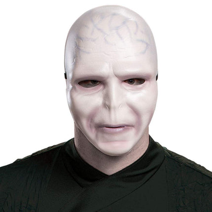 Disguise 107739D Voldemort, Official Harry Potter Wizarding World Adult Robe and Mask Halloween Costume Sized, Solid, Black, X-Large (42-46)