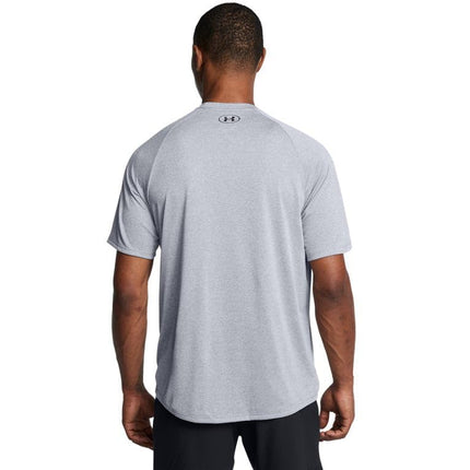 Under Armour - Mens UA Tech 20 SS T-Shirt, Large x Tall, Steel Light Heather/Black