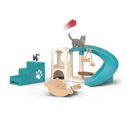 Schleich Farm World - 12Pc Playfun With Cats Playset - Kids Ages 3+ | 42764