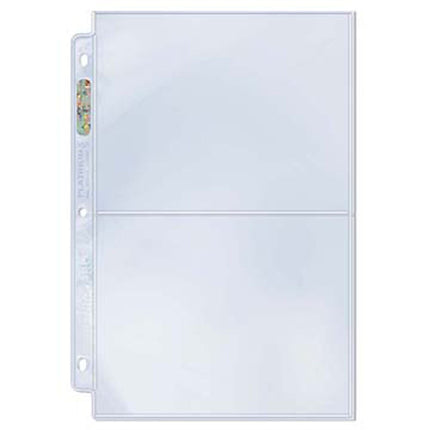 Ultra Pro 2-Pocket Platinum Page with 5" X 7" Pockets 100 ct.